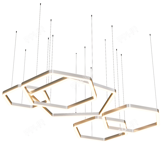 Geometric Pendant Light Collection 3D model image 4