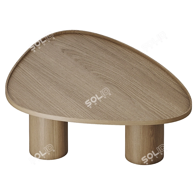 Brasero Oak Coffee Tables 3D model image 4
