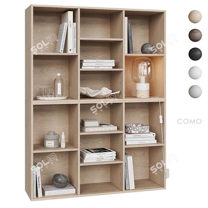 Minimalist Wall Shelf COMO 3D model image 1