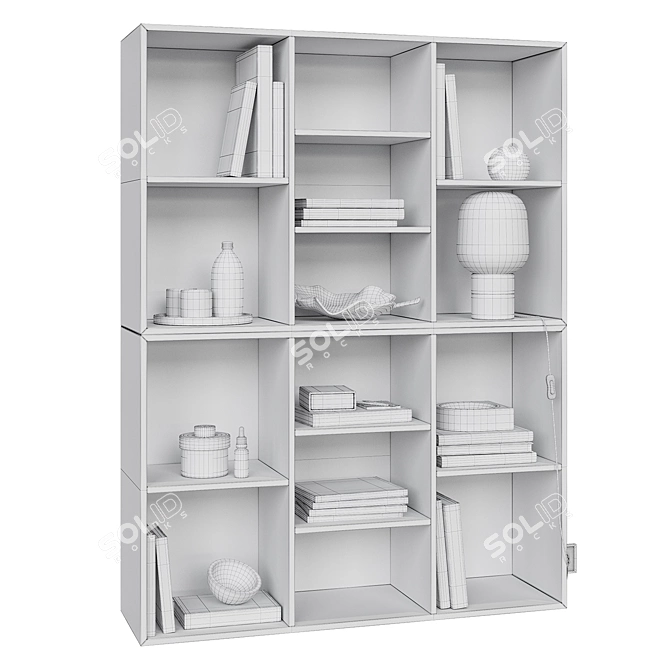 Minimalist Wall Shelf COMO 3D model image 5