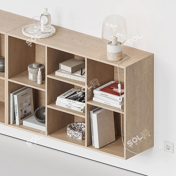 Minimalist Wall Shelf COMO 3D model image 7