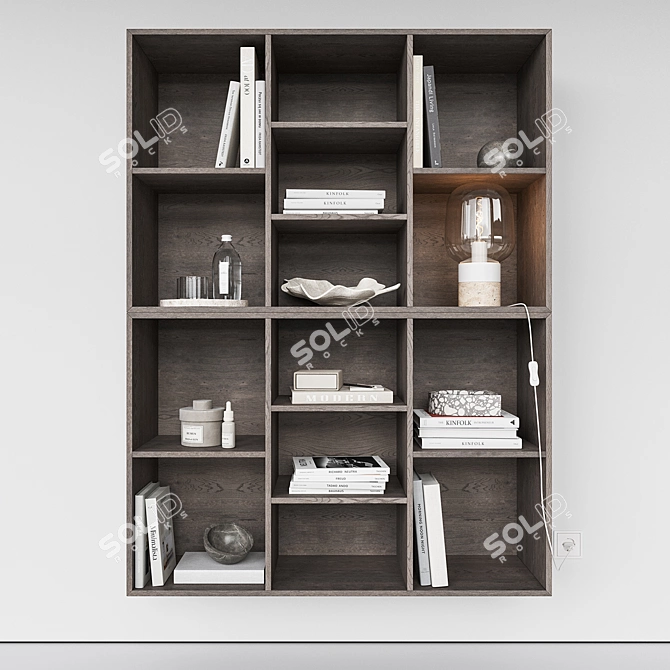 Minimalist Wall Shelf COMO 3D model image 11