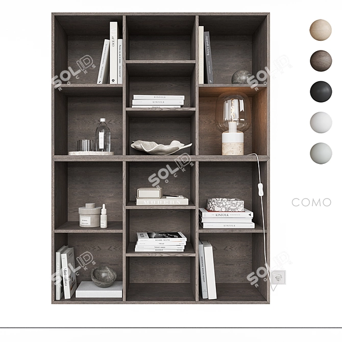 Minimalist Wall Shelf COMO 3D model image 12