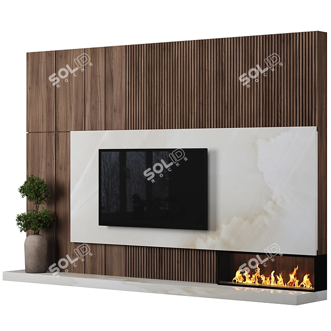 Modular TV Wall System, High-Quality 3D model image 3