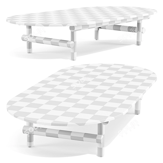 Modern Outdoor Coffee Table - Ayana 3D model image 3