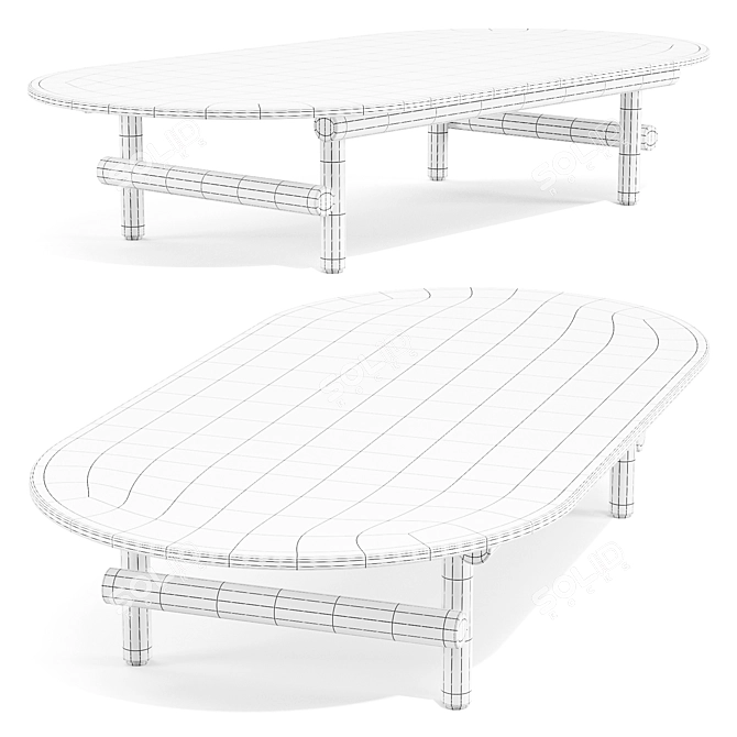 Modern Outdoor Coffee Table - Ayana 3D model image 4