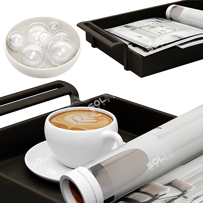 Elegant Urban Decor Set 3D model image 2