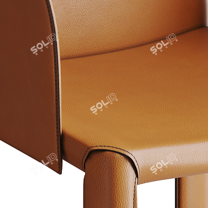 LERICI COLLI CASA Leather Chair 3D model image 1