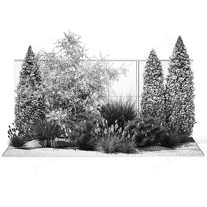 Urban Oasis Plant Collection 3D model image 7