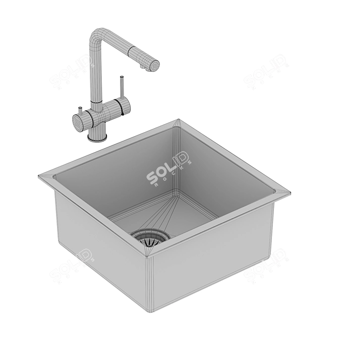 Paulmark Gerberg Kitchen Sink 3D model image 3