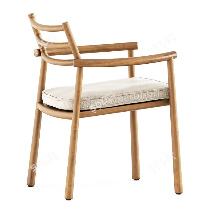 Tribu Ukiyo Armchair: Elegant Design 3D model image 4