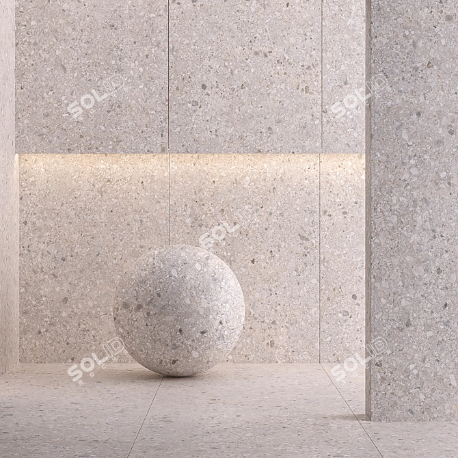  Laminam Terrazzo Bianco Venezi Tiles 3D model image 2