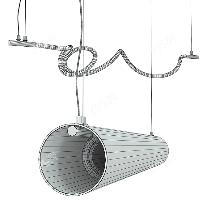  Modern Vessel Suspension Light Fixture 3D model image 3