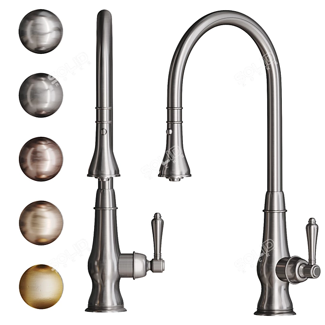 Classic Style Faucet NICOLAZZI 3420 3D model image 1