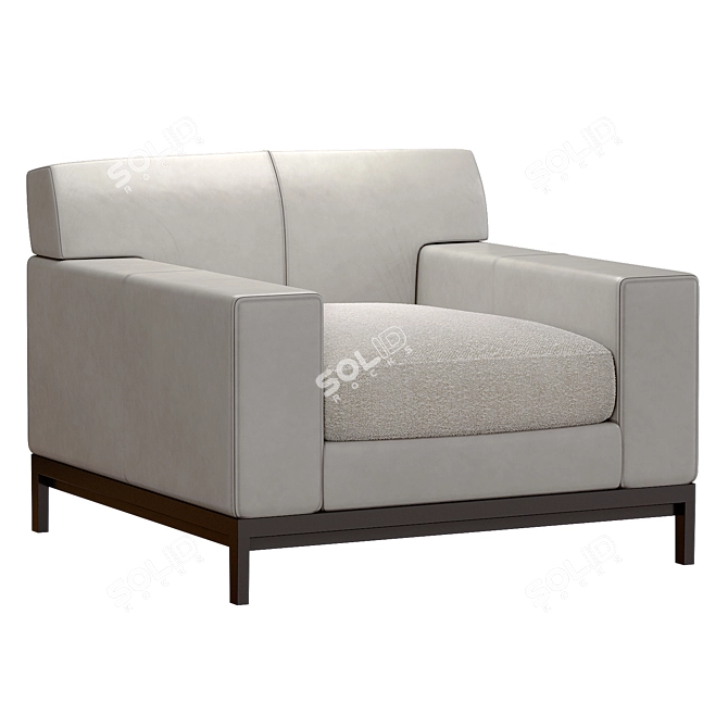 Luxurious Liaigre Bouddha Armchair 3D model image 1