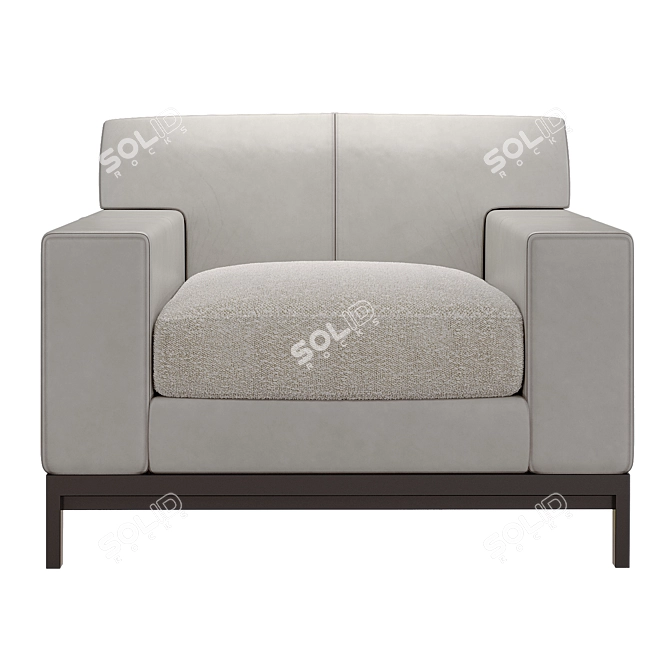 Luxurious Liaigre Bouddha Armchair 3D model image 3