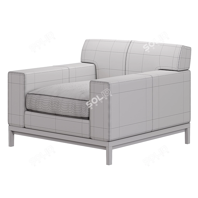 Luxurious Liaigre Bouddha Armchair 3D model image 4