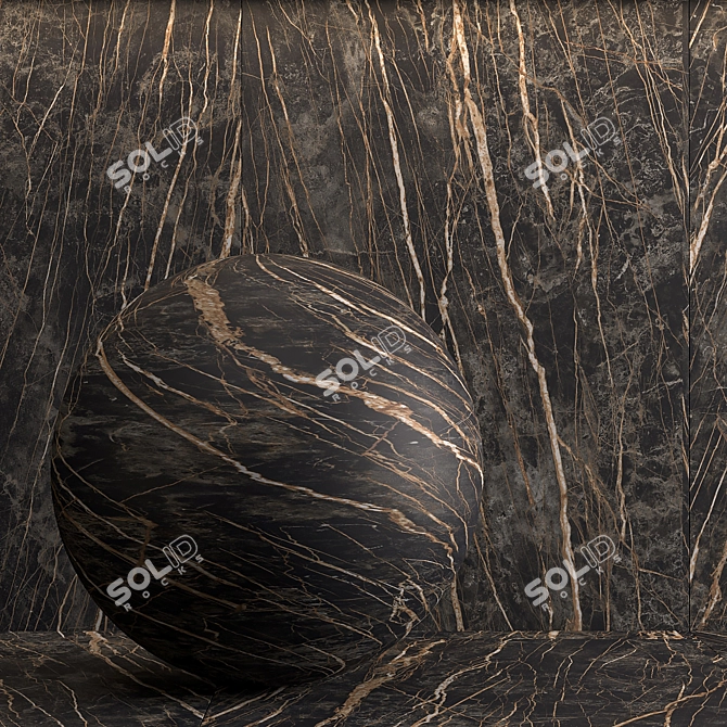 Black Laminam Collection: Cemento Noir 3D model image 6