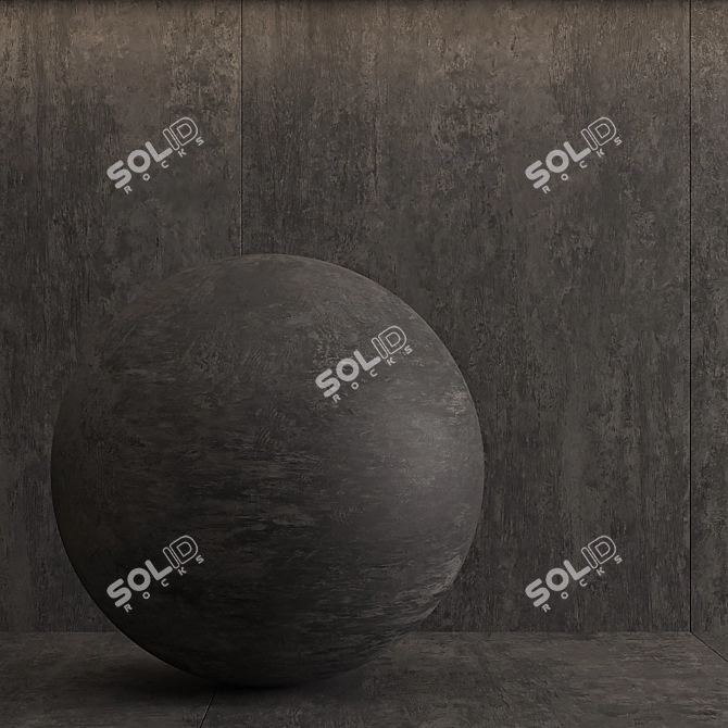 Black Laminam Collection: Cemento Noir 3D model image 7