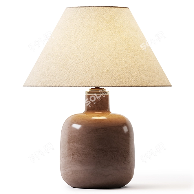 Recyclable Glass Base Lamp 3D model image 1