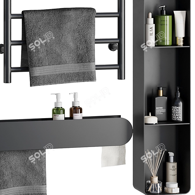 Modern Bathroom Set V9 - 2016 3D model image 3