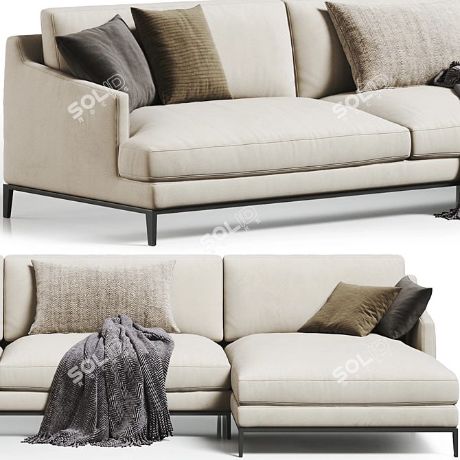 Modern Poliform Bellport Sofa Model 3D model image 2