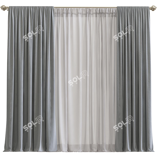 Redesigned Reconstructed Curtain 3D model image 1