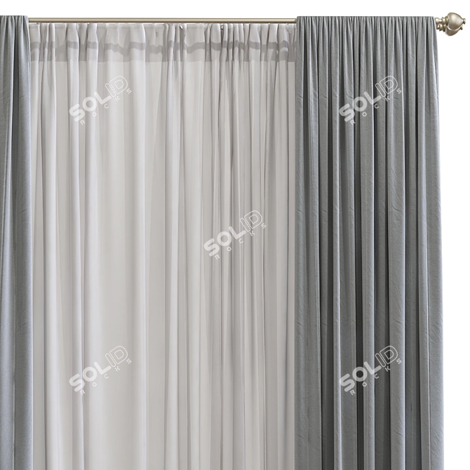 Redesigned Reconstructed Curtain 3D model image 3