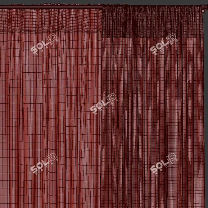 Redesigned Reconstructed Curtain 3D model image 5