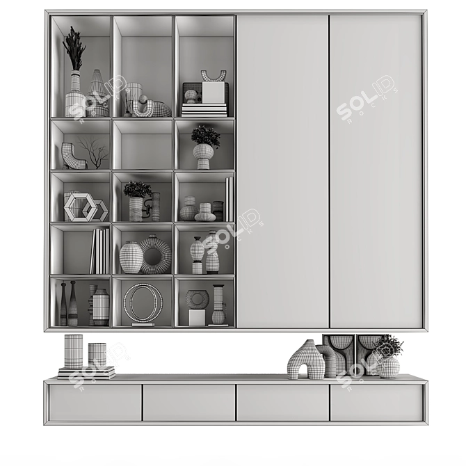 High-Quality Detailed Rack Shelf Model 3D model image 12