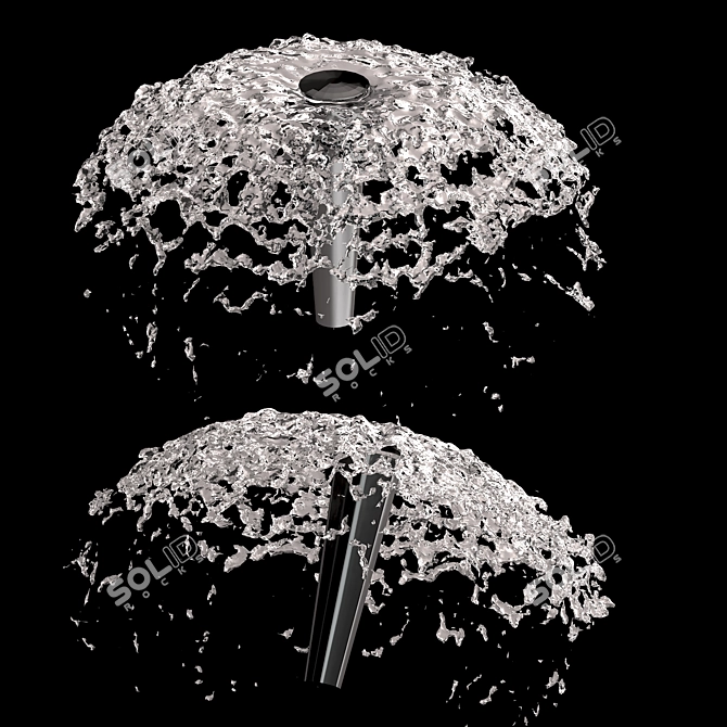 Corona 5 Water Fountain Set 3D model image 3