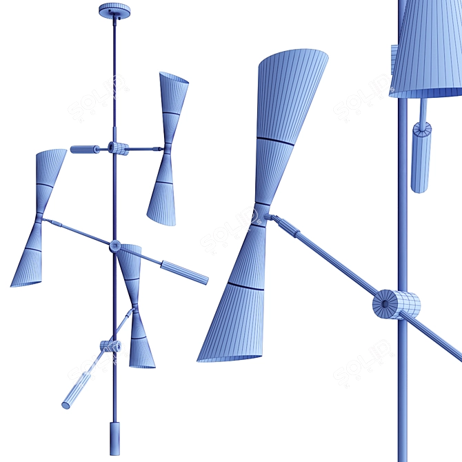 Emlen Pendant and Chandeliers Collection 3D model image 2