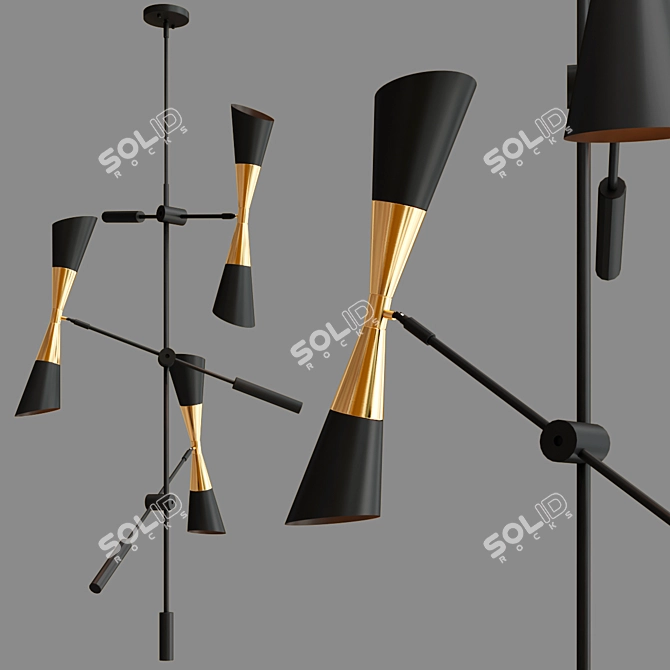 Emlen Pendant and Chandeliers Collection 3D model image 3
