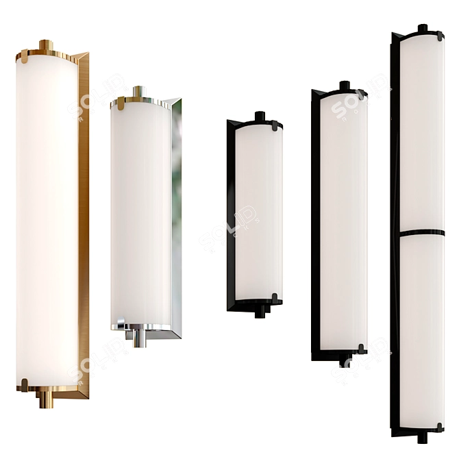 Elegant Calliope Wall Lamp Collection 3D model image 1