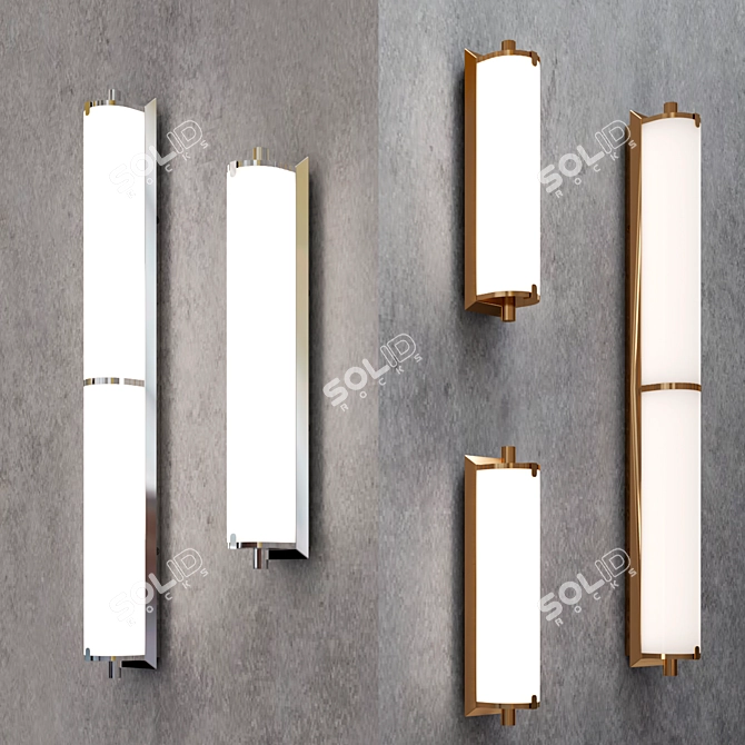 Elegant Calliope Wall Lamp Collection 3D model image 3