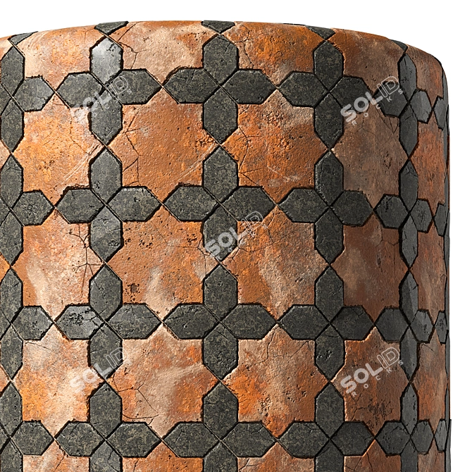 Tile Material 17: Seamless Texture Kit 3D model image 5