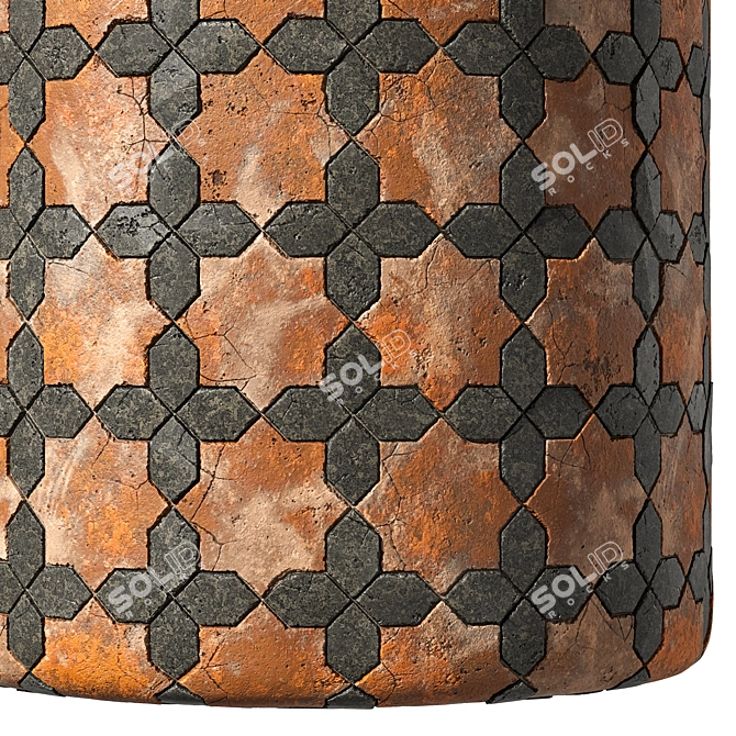 Tile Material 17: Seamless Texture Kit 3D model image 6