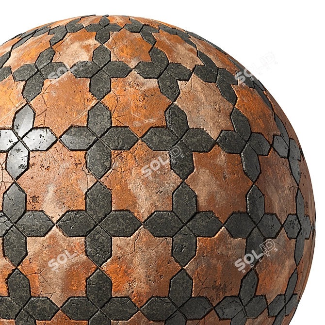 Tile Material 17: Seamless Texture Kit 3D model image 7