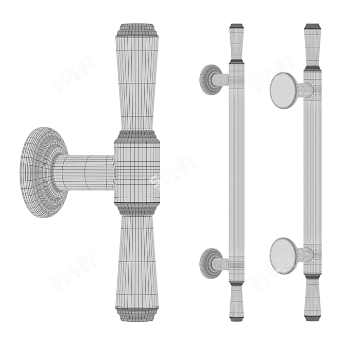 MAKMART Furniture Handles M8253 3D model image 3