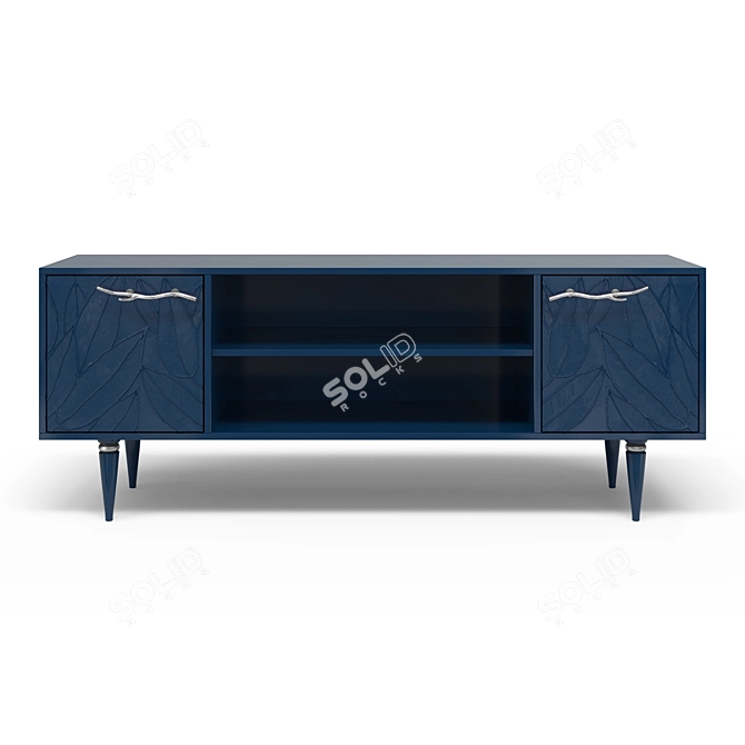 Leaves Classic Gold TV Stand 3D model image 11