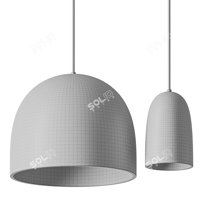 Speckle Pendant Lamps Set 3D model image 2