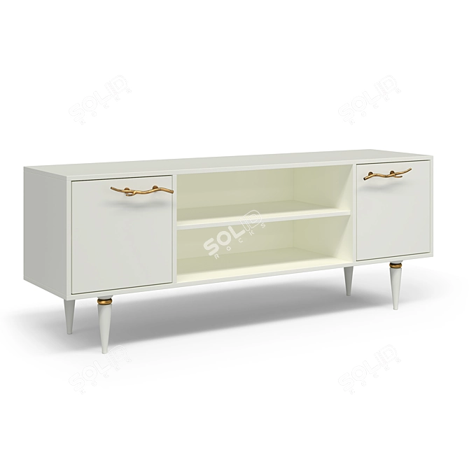 Art Kolor Matte TV Stand 3D model image 2