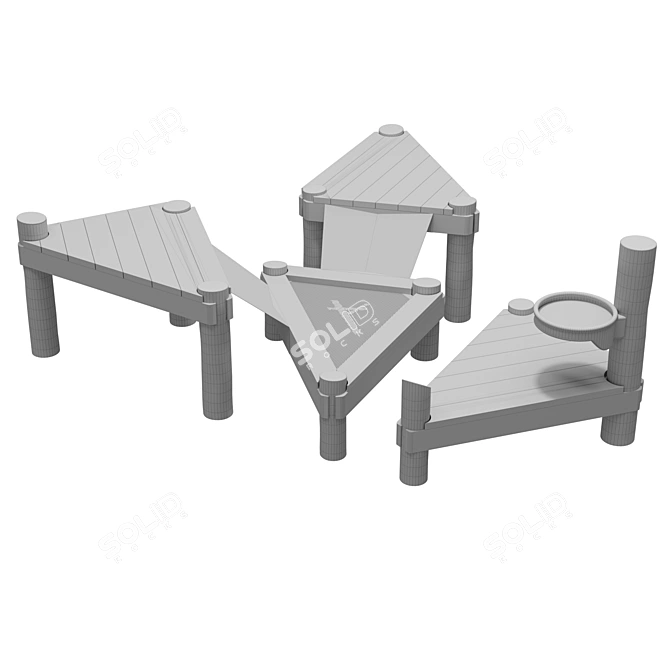 Igratex Sand Play Equipment 3D model image 4