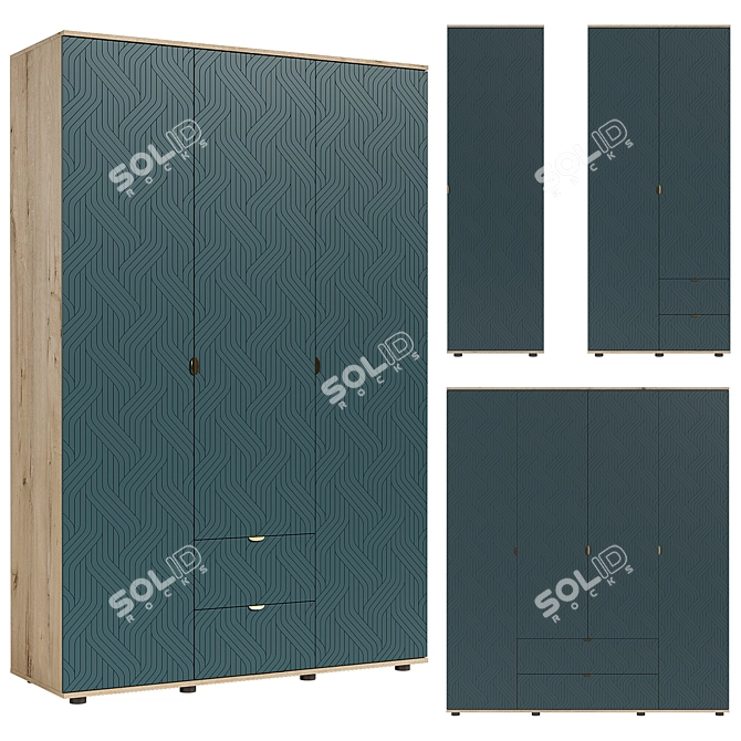 Monblan Fancy Wardrobe Set 3D model image 5