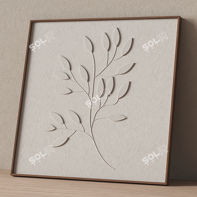 Stone Relief Wall Art 3D 3D model image 6