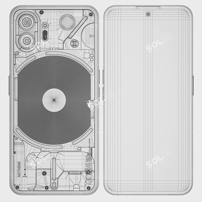 Sleek Phone 3D Model Kit 3D model image 7