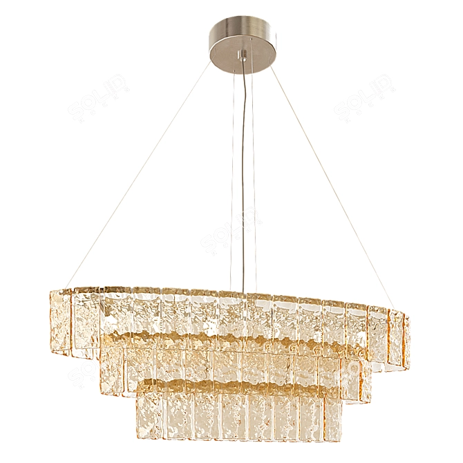 Elegant Glace 4100 S Chandelier 3D model image 1