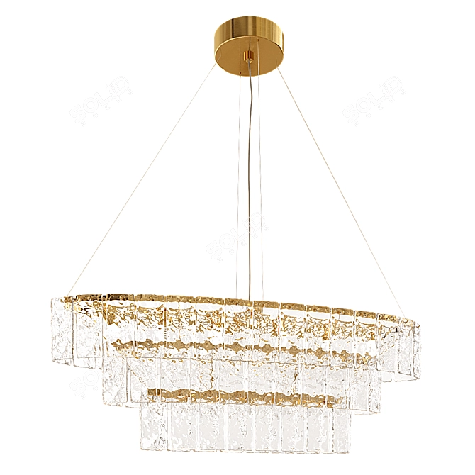 Elegant Glace 4100 S Chandelier 3D model image 4