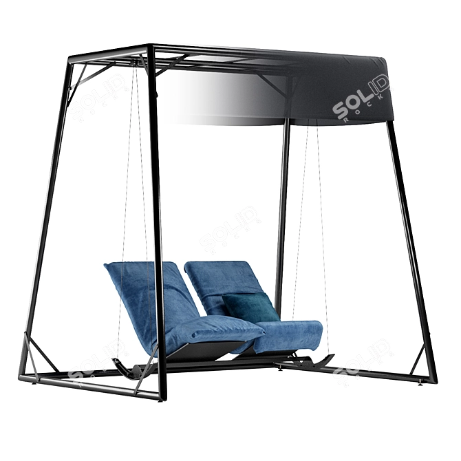 Rocking Frog Swing for Outdoors 3D model image 1