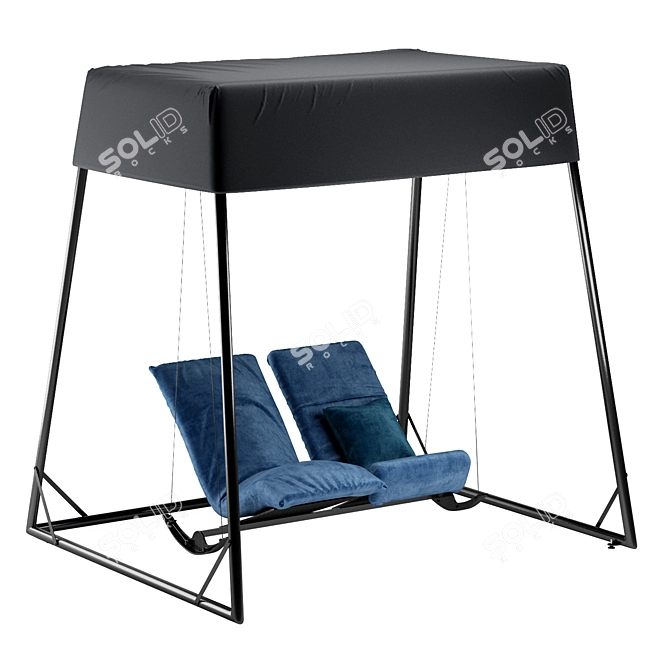 Rocking Frog Swing for Outdoors 3D model image 3